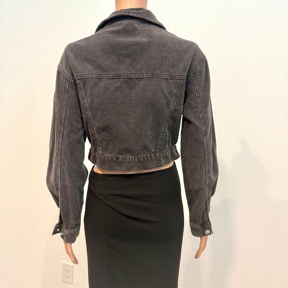 Pacsun XS S corduroy cropped trucker jacket coat C 2996 - Picture 6 of 11